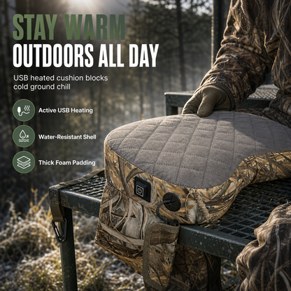 Portable Camouflage Outdoor Seat Cushion Thickened Dirt Resistant Mat for Hunting Camping and Fishing