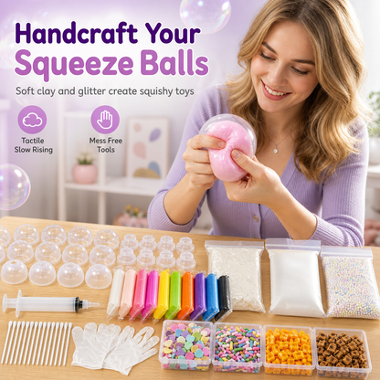 📢 50% OFF! ✨ DIY Squeeze Ball Making Kit – 50K+ SOLD! Mix Colorful Clay & Sparkling Fillers, Leak-Proof Slow-Rising Fun, Thick Elastic Walls, Durable Polymer Materials & No-Mess Craft for Kids – Multiple Set Options 🧪🎨