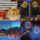 ✨ Hanging LED Light Balls | Foldable Warm-Toned and Multicolored Decorative Lights