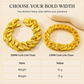 💎 50% OFF! ✨ Heavy Men's Sand-Gold Finish Curb Link Bracelet with Watch Clasp – Substantial Solid Brass Core, Matte Sandblasted Finish, Reinforced Double-Lock Watch-Style Buckle & Hypoallergenic Fade-Resistant – 2 Widths 👑