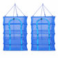 Multi Layer Foldable Hanging Mesh Drying Net Cage with Hook Thickened Nylon Mosquito and Fly Proof