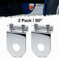 📢📢50% OFF !! ⏰Universal 304 Stainless Steel L-Shaped Watermelon LED Light Brackets for Truck Underglow Chassis Lights 2-Pack