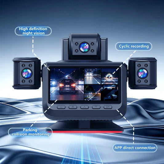 🚗50%OFF🛡️5-Lens 360 Degree Panoramic Dash Cam