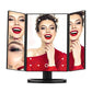 💄 50% OFF! ✨ LED Lighted Tri-Fold Vanity Makeup Mirror – 22 Touch-Dimmable Natural Daylight LEDs, Tri-Fold Multi-Magnification 1X/2X/3X, 180° Smooth Swivel & Tilt & Integrated Cosmetic Storage Base – 3 Colors ✨