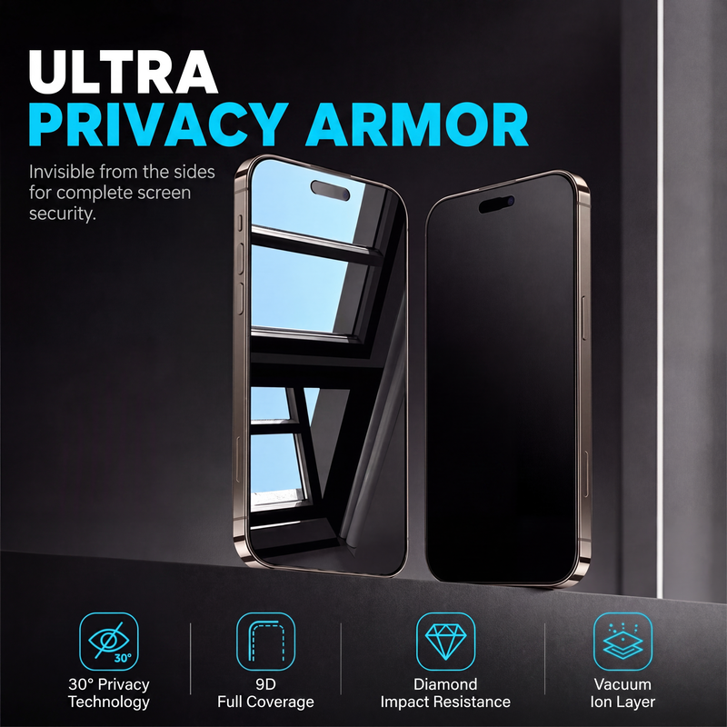 🔥50% OFF!!📢📱 Privacy Tempered Glass Screen Protector – Automatic Dust ...