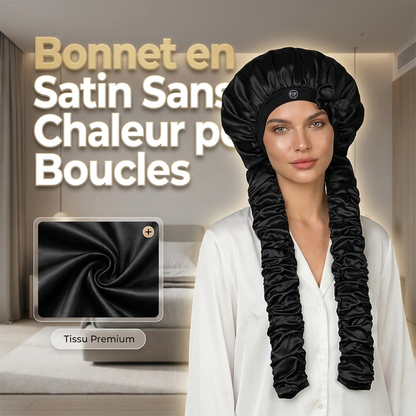 🌙 50% OFF! ✨ Extra-Long Satin Sleep Bonnet – Ultra-Smooth Satin Sleep Surface, Extra-Long Roomy Bonnet Design, Adjustable Tie Loop Closure & Natural Heatless Overnight Curls – 4 Colors 💤