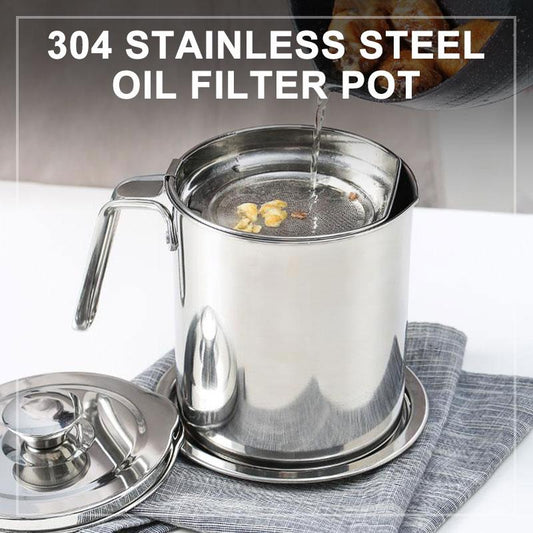 Large Capacity 304 Stainless Steel Oil Filter Vessel for the Home