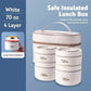 Portable insulated lunch container set(buy now, get it free)