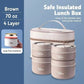 Portable insulated lunch container set(buy now, get it free)