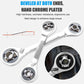 Two-Way Metric and Inch Double-Head Multifunctional Ratchet Wrench 16-in-1 Double-Duty Quick Ratchet Spanner