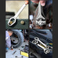 Two-Way Metric and Inch Double-Head Multifunctional Ratchet Wrench 16-in-1 Double-Duty Quick Ratchet Spanner