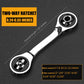 Two-Way Metric and Inch Double-Head Multifunctional Ratchet Wrench 16-in-1 Double-Duty Quick Ratchet Spanner