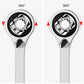 Two-Way Metric and Inch Double-Head Multifunctional Ratchet Wrench 16-in-1 Double-Duty Quick Ratchet Spanner